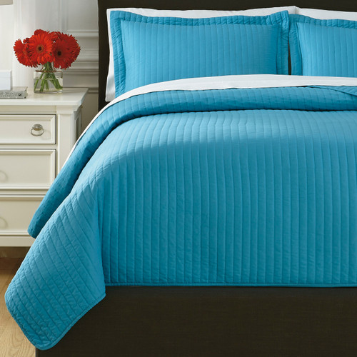 Raleda Turquoise Coverlet Set