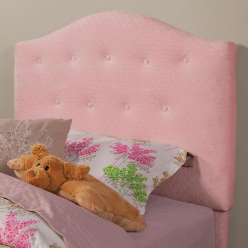 Twin Pink Fabric Headboard