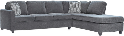 LYNNE Dark Gray 108" Wide Reversible Sectional (RTA)