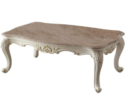 ANTOINETTE Pearl 52" Wide Coffee Table