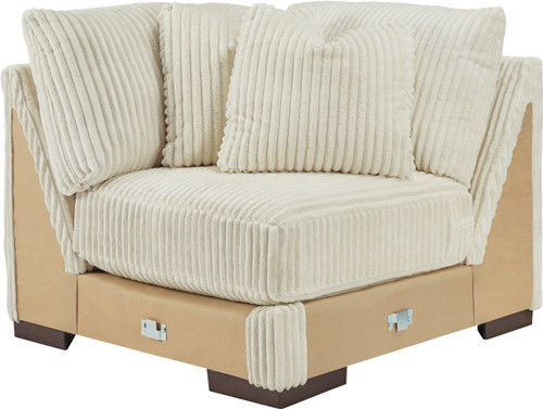 PREZZA Ivory 44" Wide Corner Wedge Chair