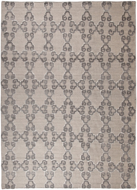 Patterned Gray 8' x 11' Bamboo Rug