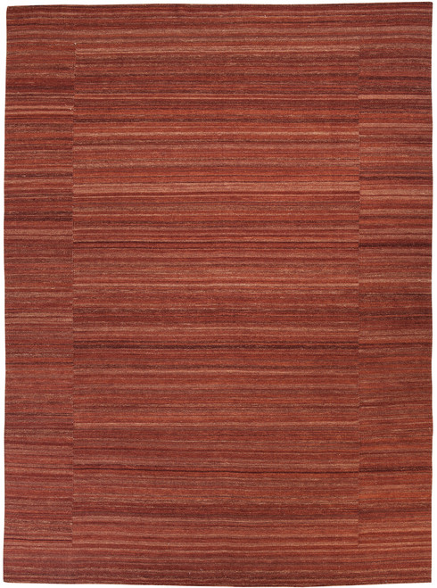 Flatweave Brick Red 8' x 11' Rug