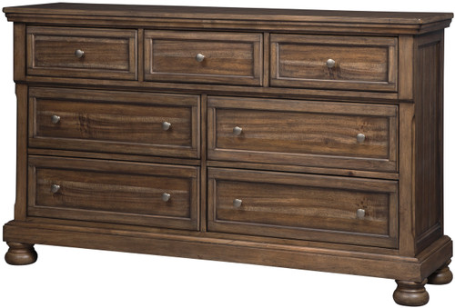 BELTON Light Brown 65" Wide Dresser