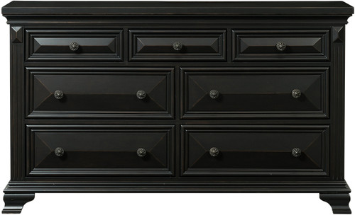 CONROE Black 65" Wide Dresser