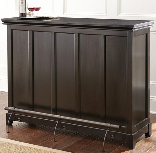 AVI Black 56" Wide Bar Table