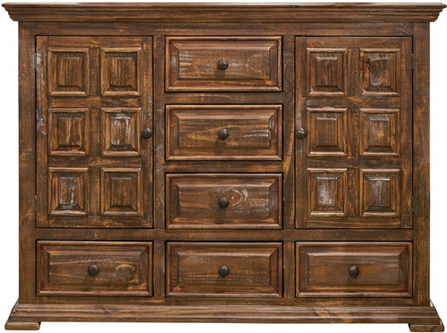 LAREDO Brown 61" Wide Oversized Dresser