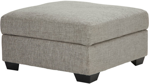 STOVALL Beige Gray 37" Wide Ottoman with Storage