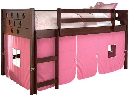 Bridgette Circular Cappuccino Twin Loft With Pink Tent