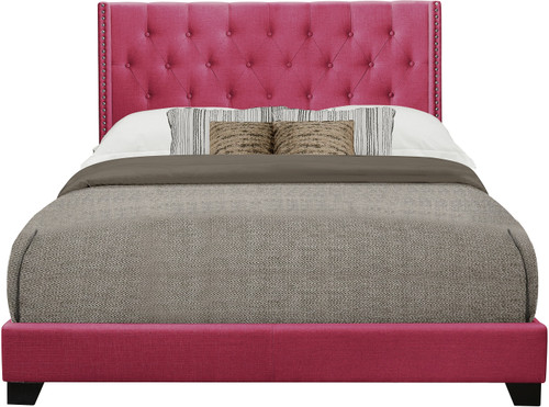 NONNA Pink Tufted Bed