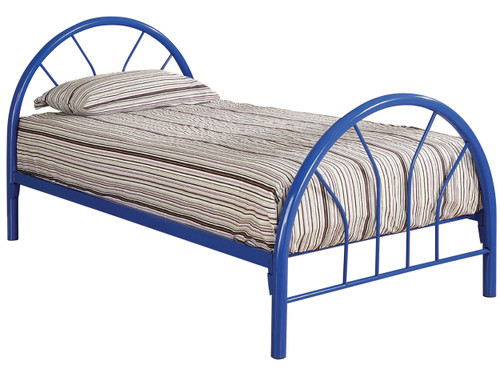MERRICK Blue Twin Metal Bed