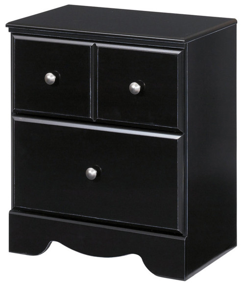 DOMINIC Black 25" Wide Night Stand