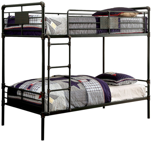 Raze Tall Black Twin Over Twin Bunkbed