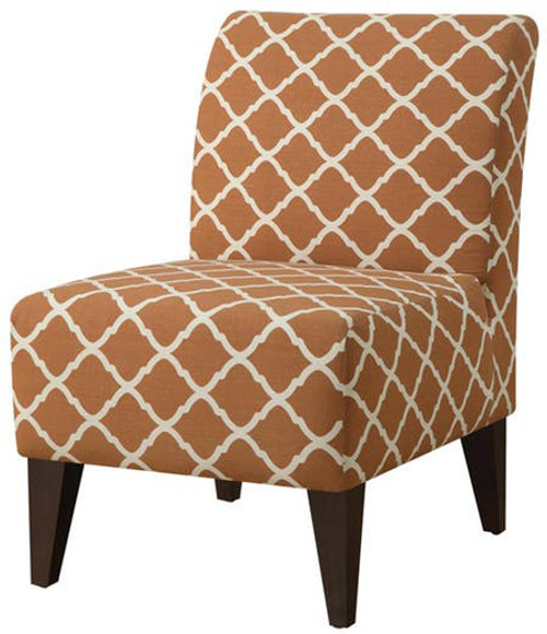 Amie Orange Accent Chair