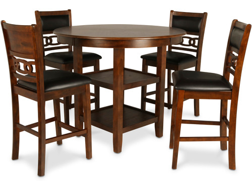 LABONZ Cherry 5 Piece Counter Height Set