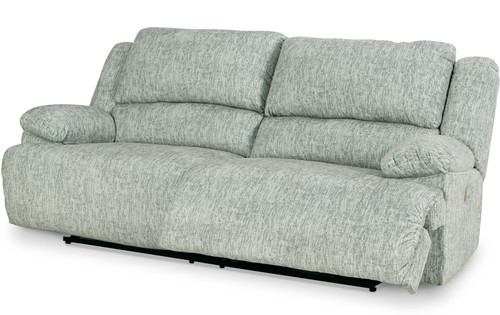 REYMAR Light Gray 93" Wide Reclining Sofa