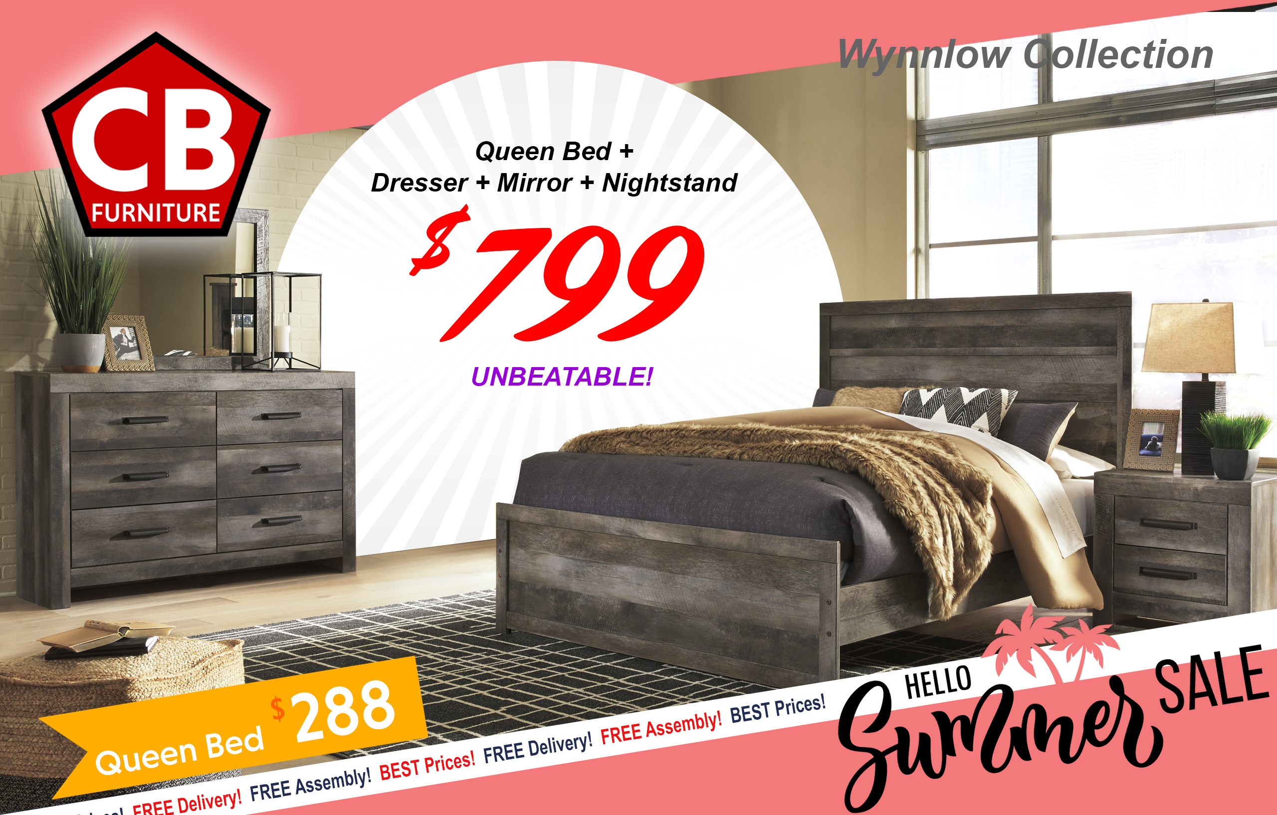 Wynnlow Bedroom Set by Ashley Furniture - Summer Sale