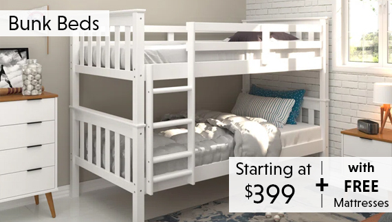 Bunkbeds with Mattress Starting at $399 with FREE Delivery*