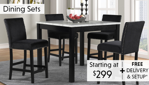 Dining Sets Starting at $299 with FREE Delivery*
