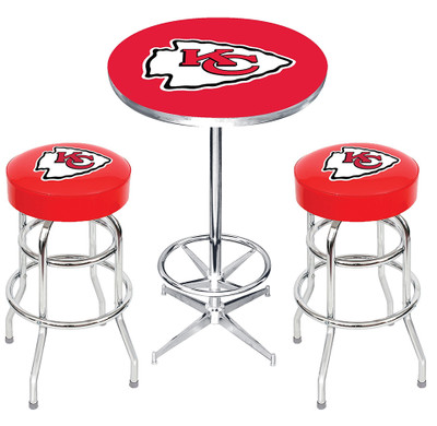 Kansas City Cheifs Heavy-Duty 3 Piece Pub Set - CB Furniture