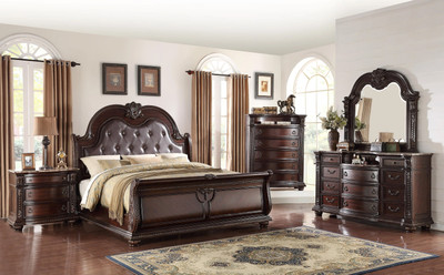 STANLEY B1600 Dark Cherry Bedroom Set - CB Furniture