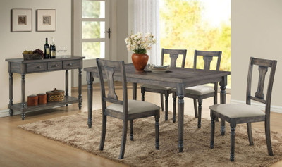 Wallace - Dining Table - Weathered Gray - CB Furniture