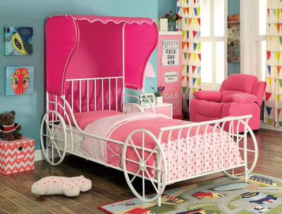 Carina Twin Pink Bed - CB Furniture