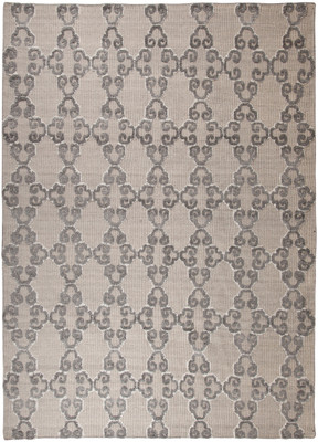 Patterned Gray 8' x 11' Bamboo Rug - CB Furniture