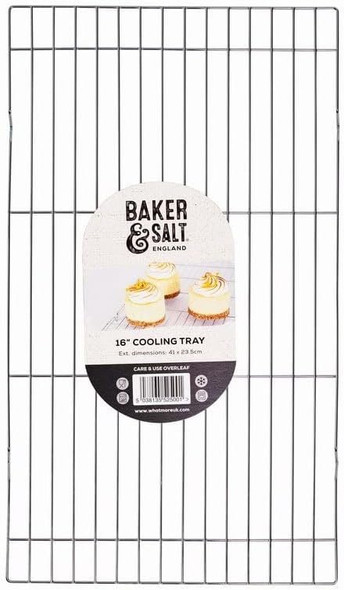 Baker & Salt Medium Cooling Rack for Baking Chrome Plated Rectangular 16in