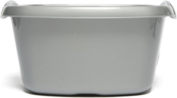 Wham High Grade Square Washing Up Bowl with Integral Handles Silver 32 x 15 cm