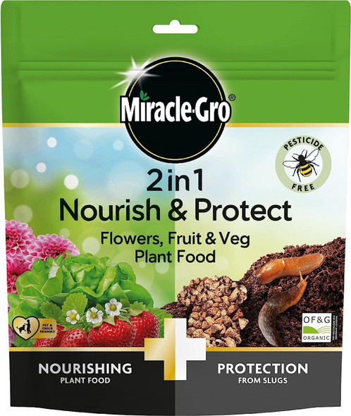 Miracle-Gro Nourish and Protect for Flowers, Fruit and Veg Plant Food, 1kg