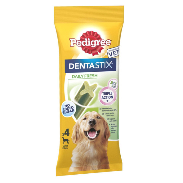 Pedigree Dentastix - Fresh Daily Dental Care Chews, Large Dog Treats + 25 kg,...