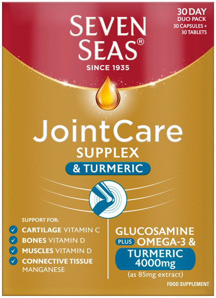 180 x Seven Seas Joint Care Supplex Turmeric 4000mg & Omega-3 Tablets & Capsules