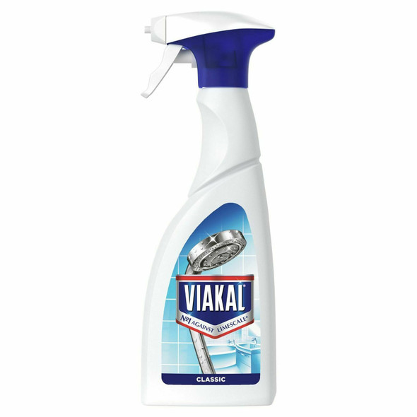 Viakal Classic Limescale Remover Spray Bottle, 500ml, Long Lasting Surface Shine