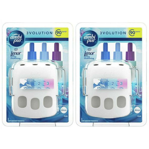 Ambi Pur 3Volution Lenor Spring Awakening Fragrance Starter kit, Pack of 2, 20ml