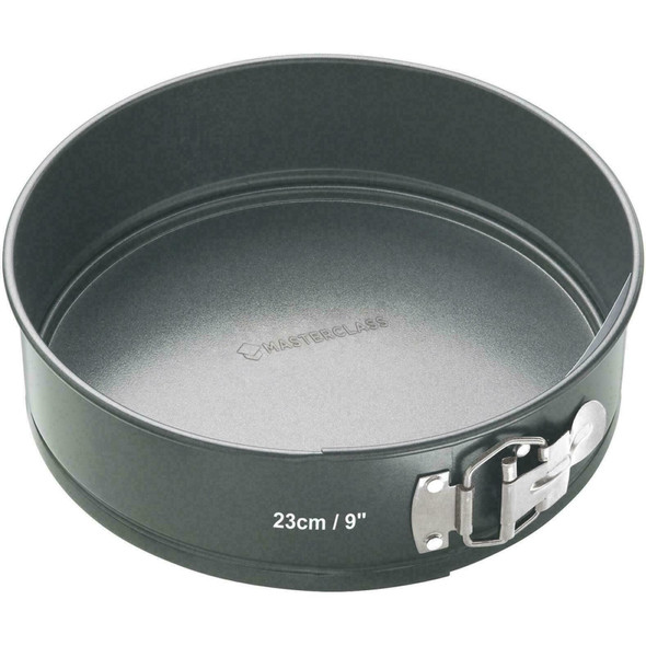 KitchenCraft MasterClass Non-Stick 23cm Loose Base Spring Form Pan Cake Bake Tin