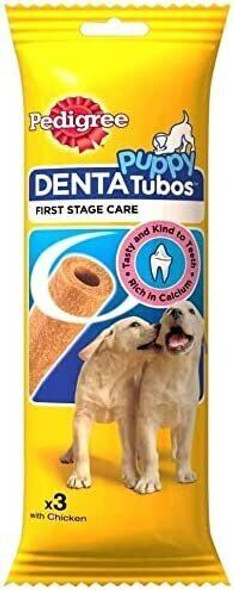 18 x Pedigree Puppy Tubo Dental Treat with Calcium, Vitamins & Minerals, 72 g