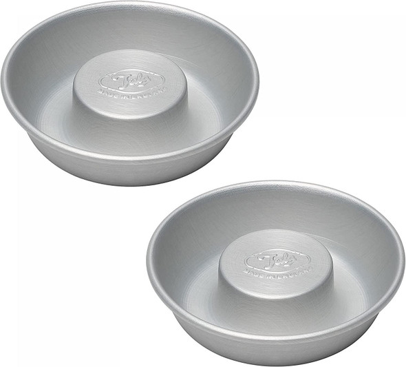 Tala 10cm Savarin Baking Dish Silver Anodised Aluminium, Set of 2