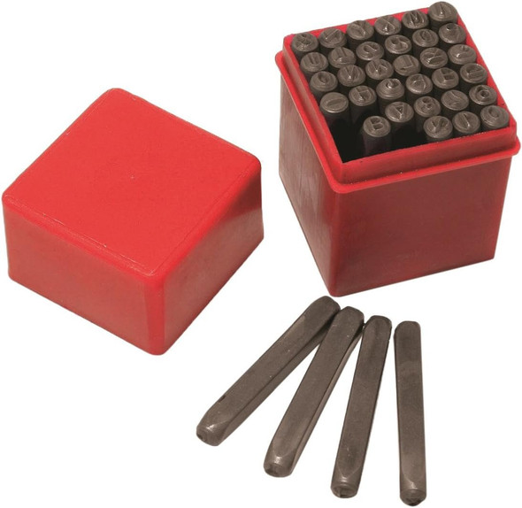 Hilka Number and Letter Punch Set Hardened & Tempered 36 Pieces