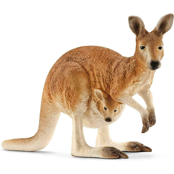 SCHLEICH 14756 Kangaroo Wild Life Toy Figurine for children aged 3-8 Years