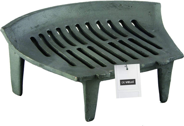 Deville 14'' Curved Fire Grate-BG002 Cast Iron Black