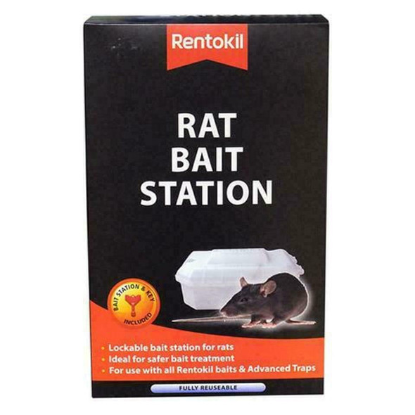 Rentokil FBSR02 Rat Bait Station, Clear, 26.6x17x11.3 cm