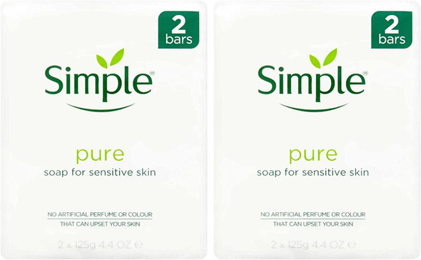 Simple Soap 125gm Twin Packs (6 Twin Packs 12 bars in Total)