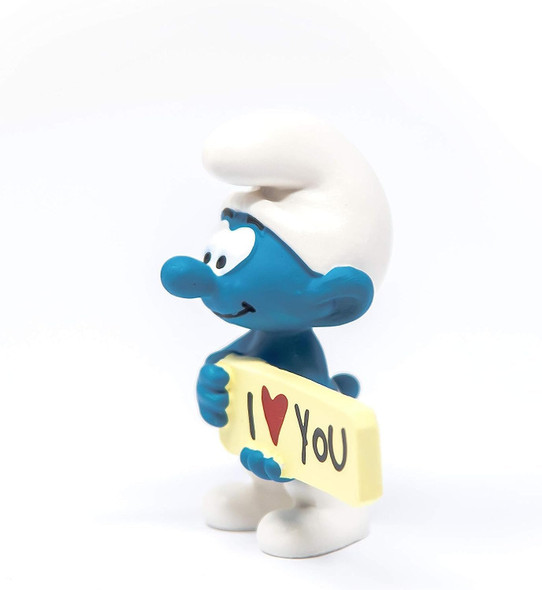 Schleich 20823 Smurf with Sign Pre School Toy Figurine for Children aged 3+