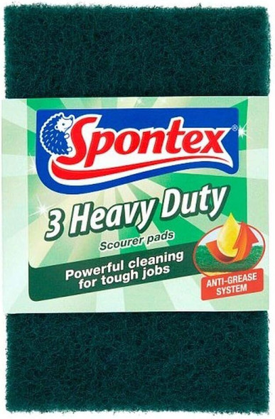 Spontex Heavy Duty Scourer Pads 3 Pack