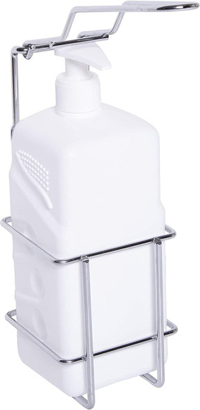 Croydex Soap Elbow Dispenser Pre-measuring, White/Chrome, 1000ml