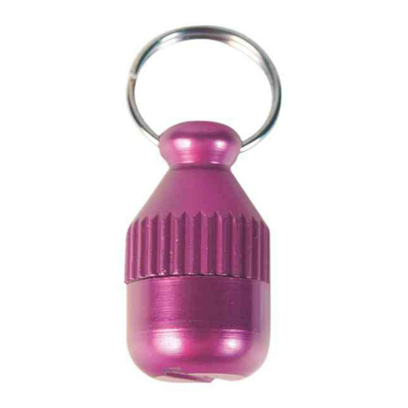 Trixie Cylinder Metal ID Tag, Purple