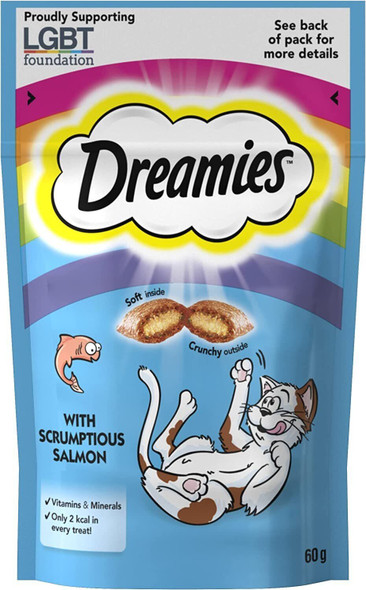 Dreamies Cat Treats Salmon, 60g