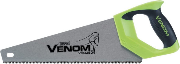 Draper Venom First Fix Double Ground 8PPI Handsaw 500 mm Blade Length, Green