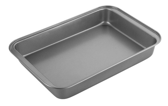 Chef Aid Non-Stick Rectangular Roasting Tray Grey Dishwasher Safe 32 x 22cm